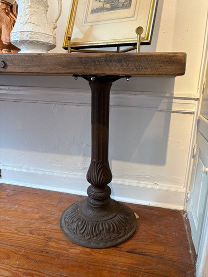 Antique Iron Base Table